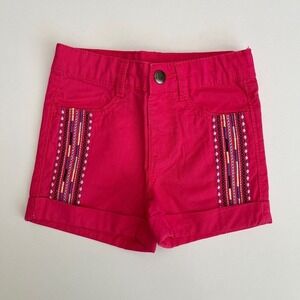 Falls Creek Pink Toddler Embroidered Shorts, Baby Pink 2T Shorts Falls Creek B19
